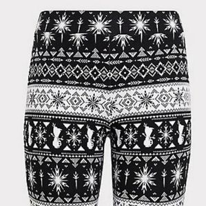 Disney Frozen 2 Black and White Leggings